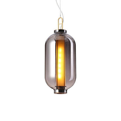 Bai Family Pendant Light Model B1: Dia 8.6″ x H 23.6″ / Dia 22cm x H 60cm / Smoke grey Pendant light