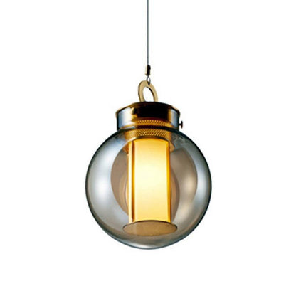 Bai Family Pendant Light Model A2: Dia 9.8″ x H 12.6″ / Dia 25cm x H 32cm / Smoke grey Pendant light