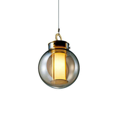 Bai Family Pendant Light Model A1: Dia 7″ x H 9.8″ / Dia 18cm x H 25cm / Smoke grey Pendant light