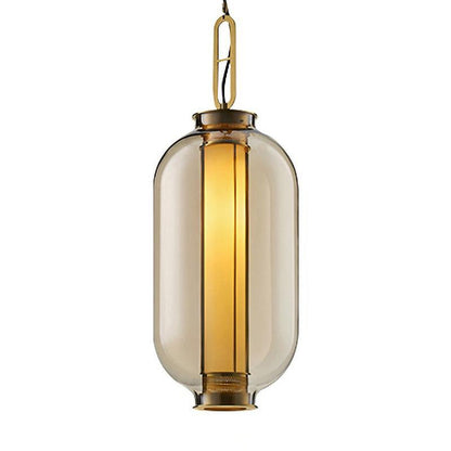 Bai Family Pendant Light Model B2: Dia 0.6″ x H 33.5″ / Dia 27cm x H 85cm / Amber Pendant light