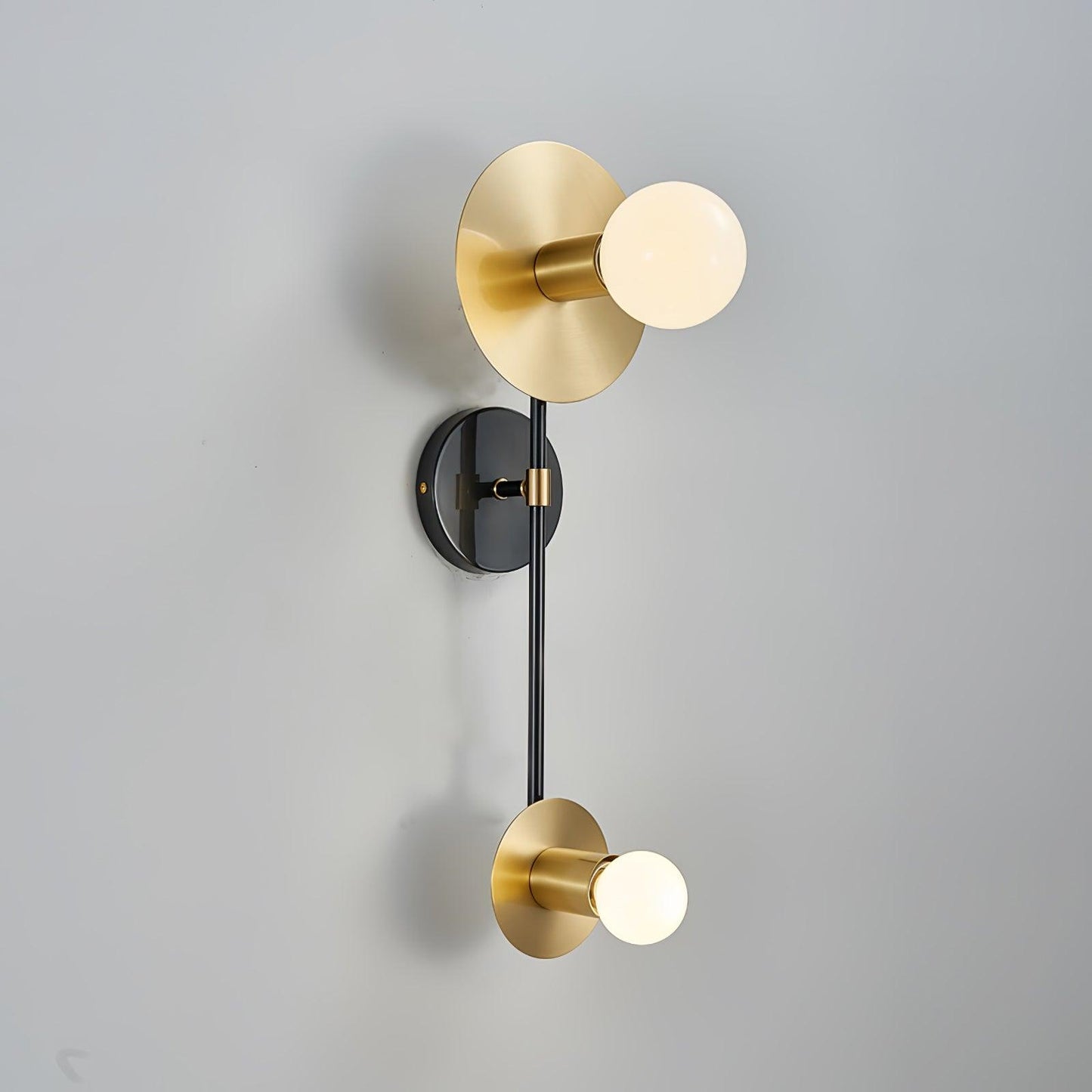 Balance Scale Wall Light Dia 7.1″ x H 19.7″ / Dia 18cm x H 50cm / Gold & Black Wall lamp