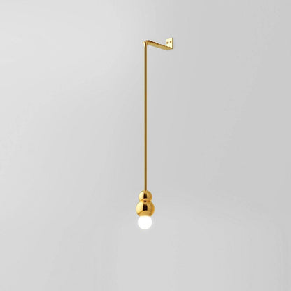 Ball Series Wall Light Dia 3.14″ x H 5.03″ / Dia 8cm x H 12.8cm / Gold / Suspension Rod Wall lamp