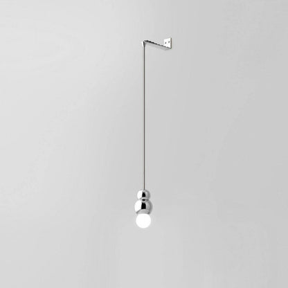 Ball Series Wall Light Dia 3.14″ x H 5.03″ / Dia 8cm x H 12.8cm / Chrome / Suspension Rod Wall lamp