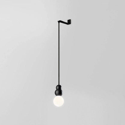Ball Series Wall Light Dia 3.9″ x H 6.81″ / Dia 10cm x H 17.3cm / Black / Suspension Rod Wall lamp