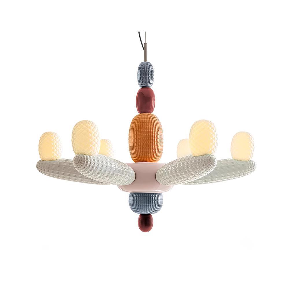 Balloons Chandelier Dia 37.7″ x H 31.4″ / Dia 96cm x H 80cm / Grey & Colorful / Warm Light Chandelier