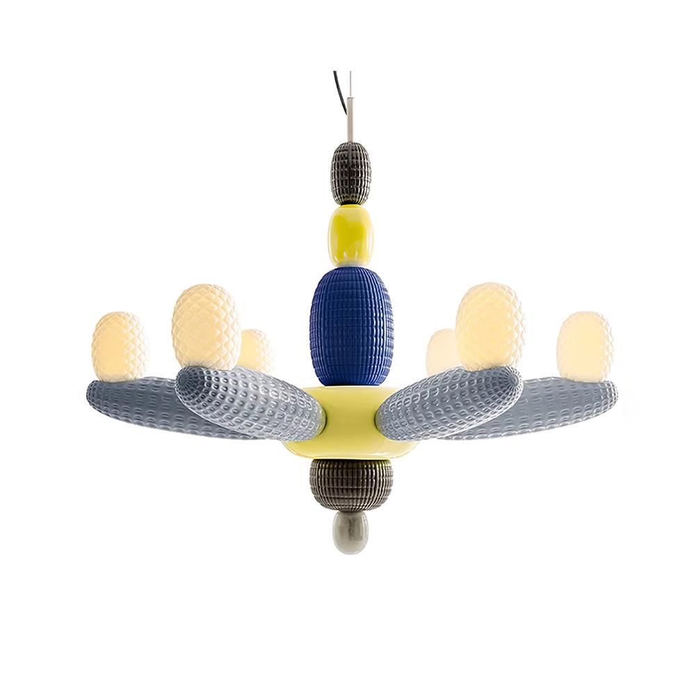 Balloons Chandelier Dia 37.7″ x H 31.4″ / Dia 96cm x H 80cm / Blue & Colorful / Warm Light Chandelier