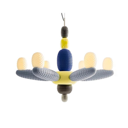 Balloons Chandelier Dia 37.7″ x H 31.4″ / Dia 96cm x H 80cm / Blue & Colorful / Warm Light Chandelier