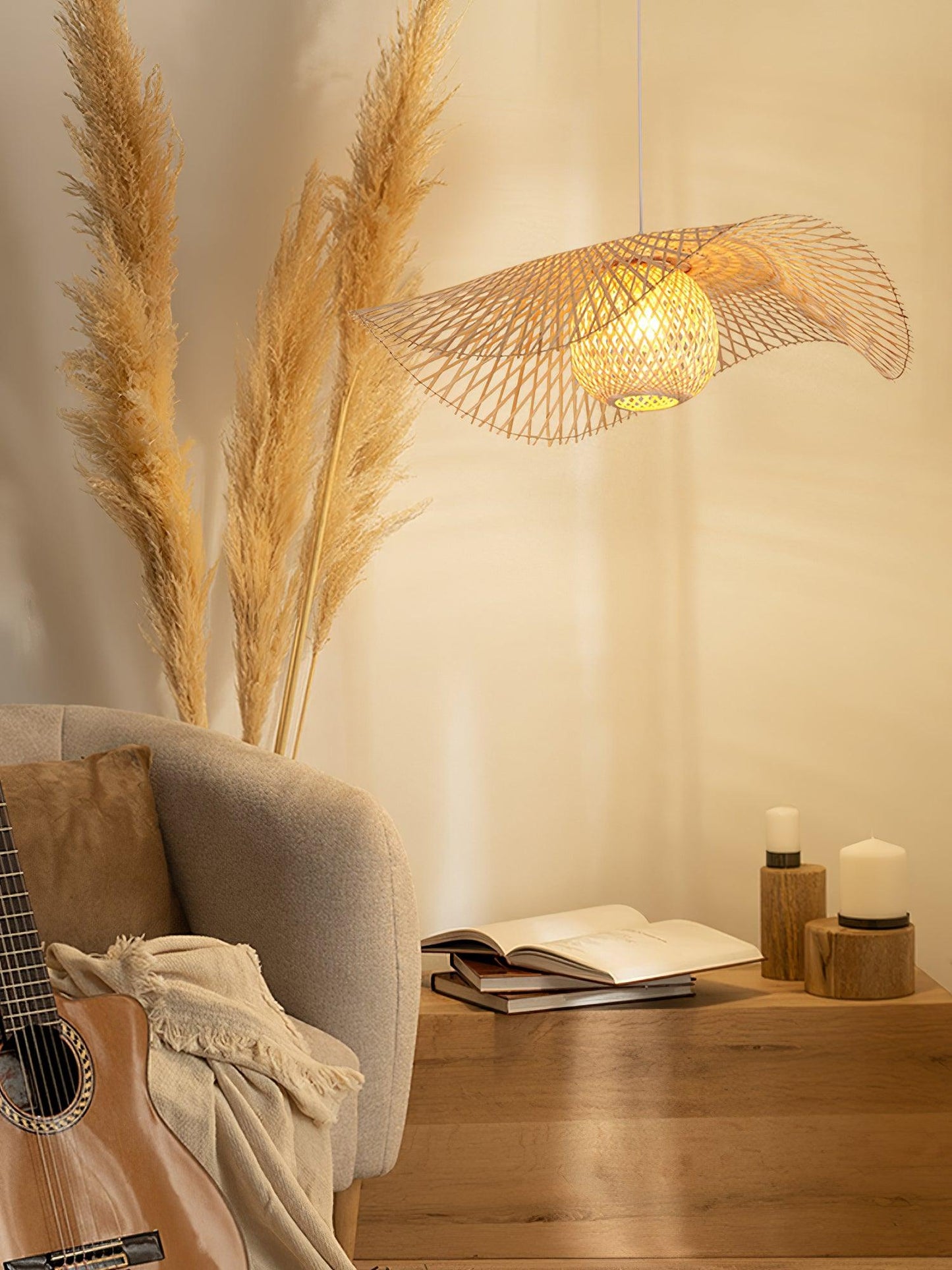 Bamboo Frame Pendant Lamp Pendant light