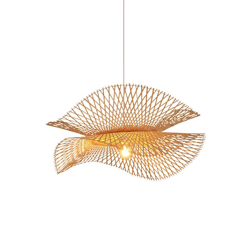 Bamboo Frame Pendant Lamp Dia 29.5″ x H 59.1″ / Dia 75cm x H 150cm / Model C / Nature Bamboo Pendant light