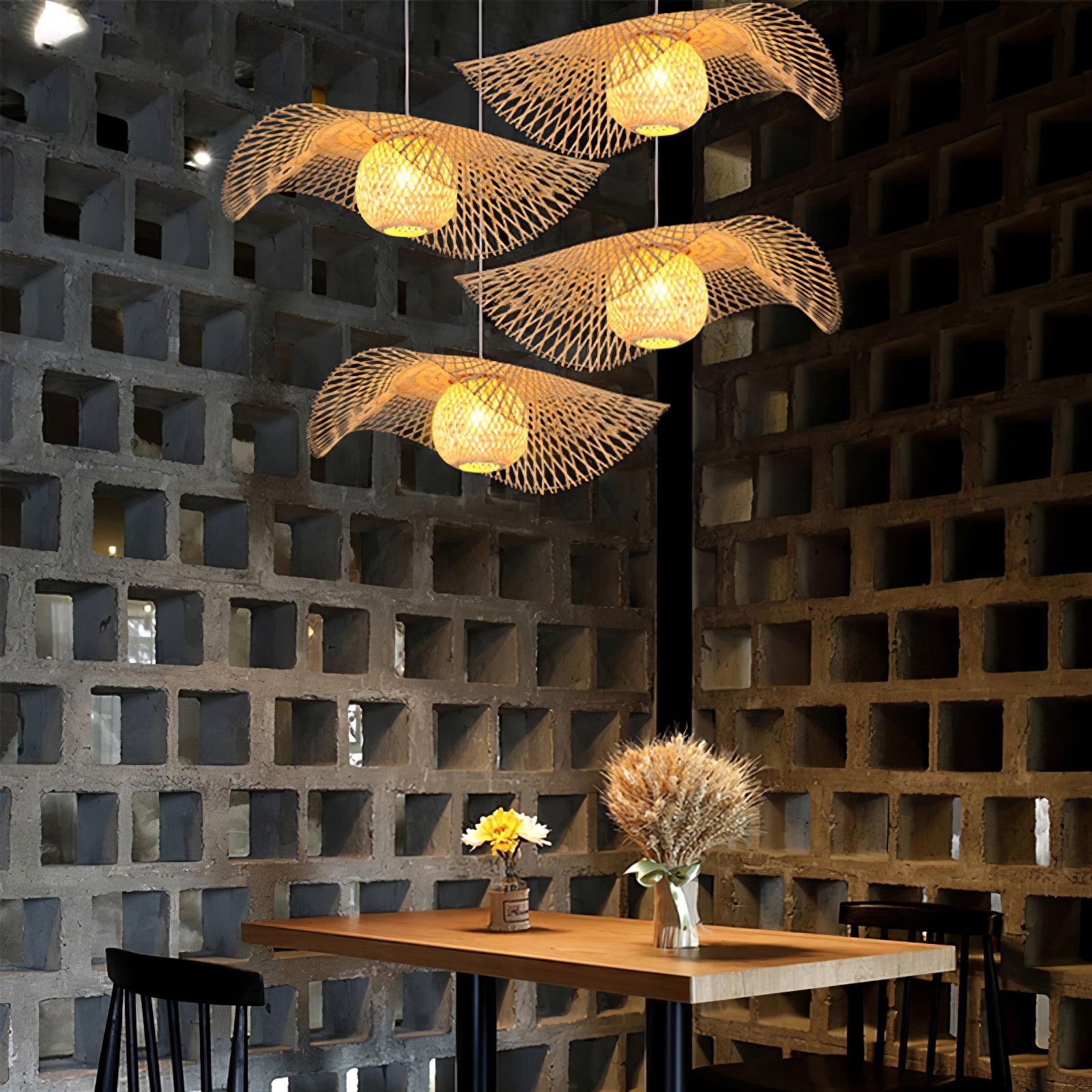 Bamboo Frame Pendant Lamp Pendant light