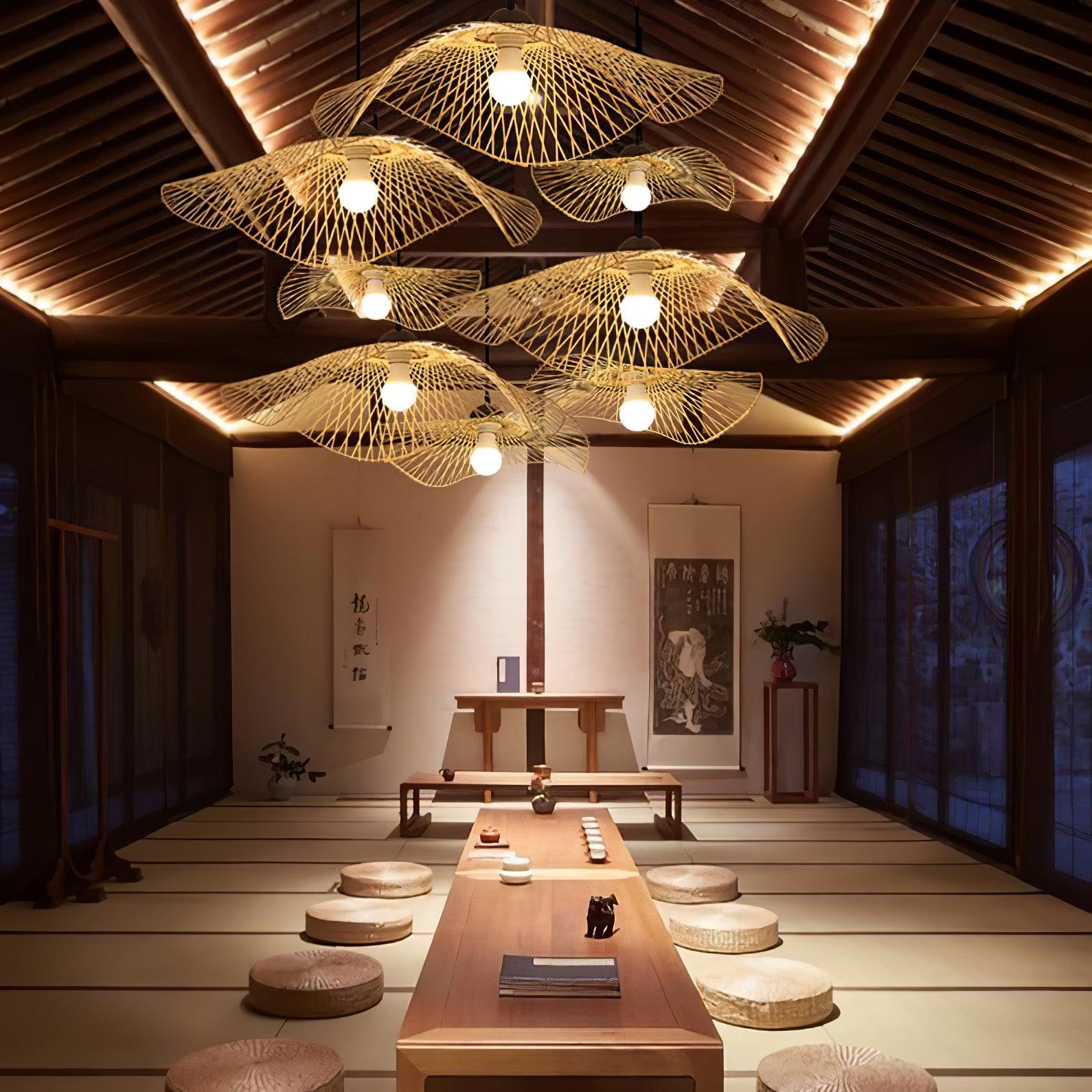 Bamboo Frame Pendant Lamp Pendant light