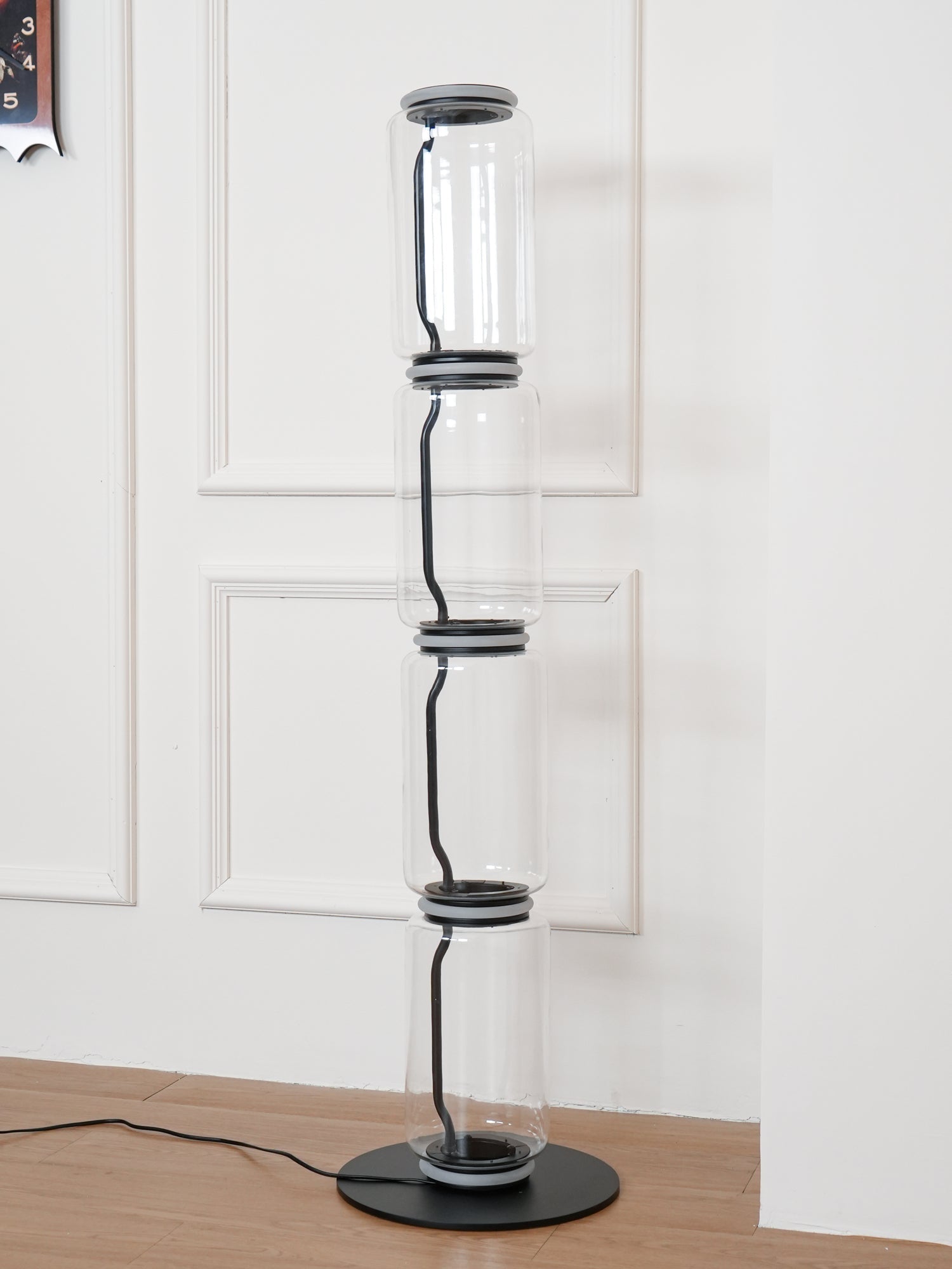 Bamboo Glass Floor Lamp Floor lamp