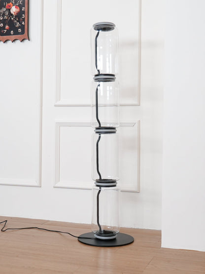 Bamboo Glass Floor Lamp Floor lamp