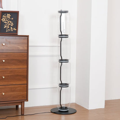 Bamboo Glass Floor Lamp Floor lamp