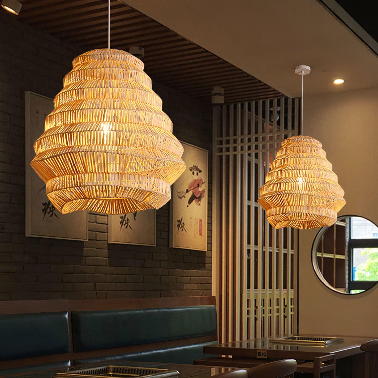 Bamboo Spiral Pendant Lamp Pendant light
