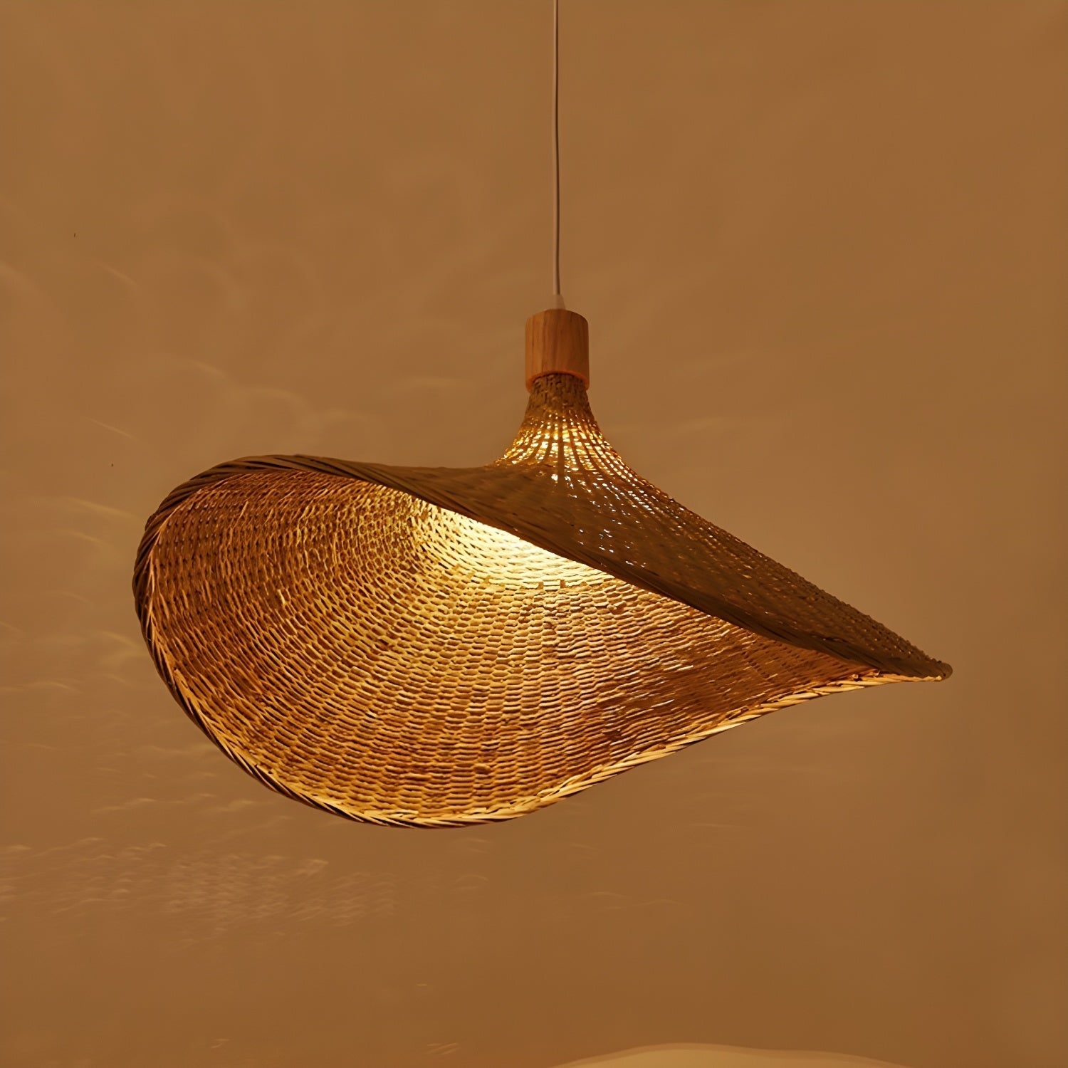 Rattan Weave Hat Pendant Light pendant Lamp