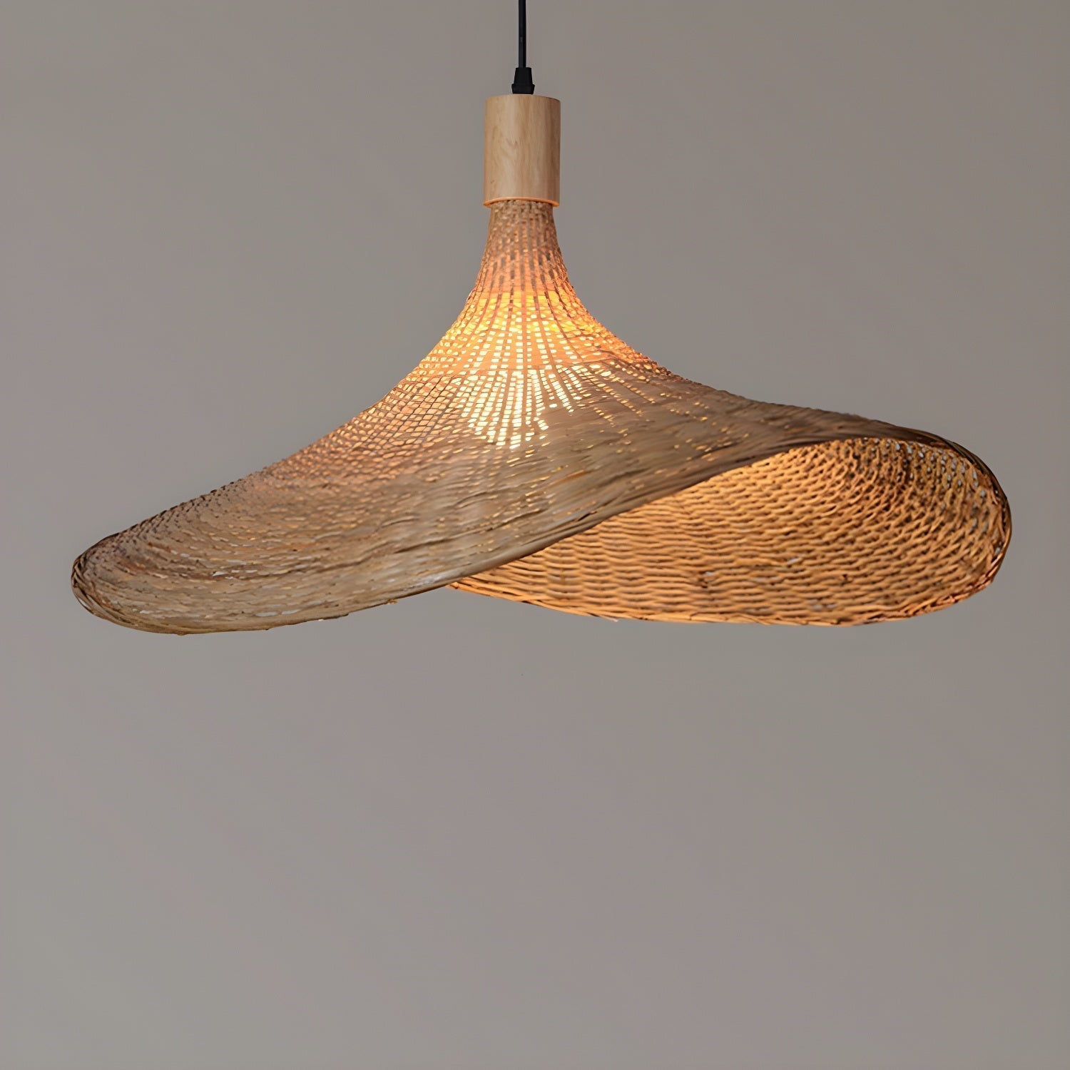 Rattan Weave Hat Pendant Light pendant Lamp