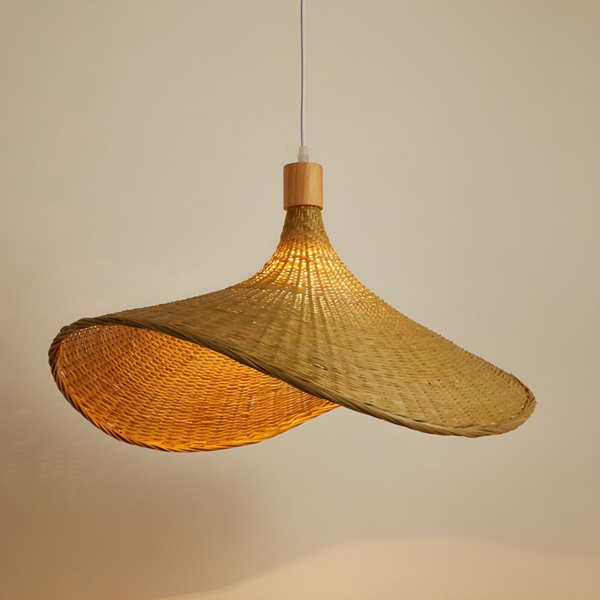 Rattan Weave Hat Pendant Light pendant Lamp