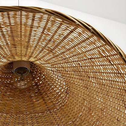 Rattan Weave Hat Pendant Light pendant Lamp