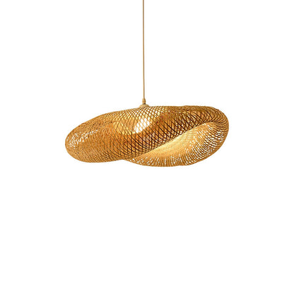 Bamboo Weaving Pendant Lamp ? 31.5″ x H 59″ / Dia 80cm x H 150cm / Bamboo nature colour Pendant light