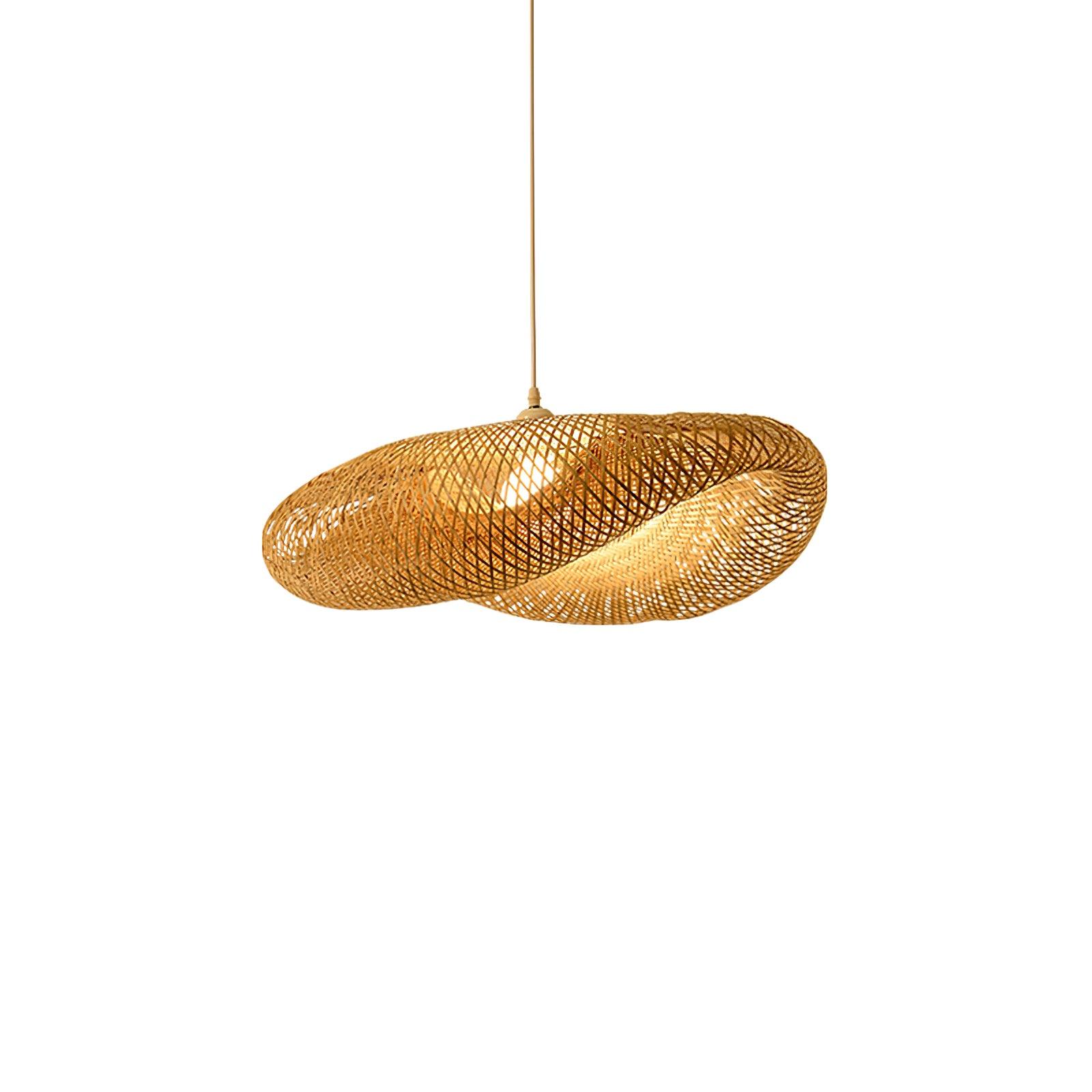 Bamboo Weaving Pendant Lamp ? 19.7″ x H 59″ / Dia 50cm x H 150cm / Bamboo nature colour Pendant light