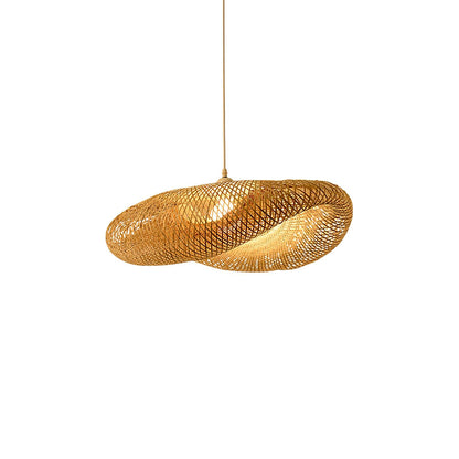 Bamboo Weaving Pendant Lamp ? 27.6″ x H 59″ / Dia 70cm x H 150cm / Bamboo nature colour Pendant light