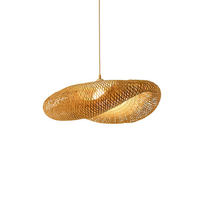 Bamboo Weaving Pendant Lamp ? 39.4″ x H 59″ / Dia 100cm x H 150cm / Bamboo nature colour Pendant light