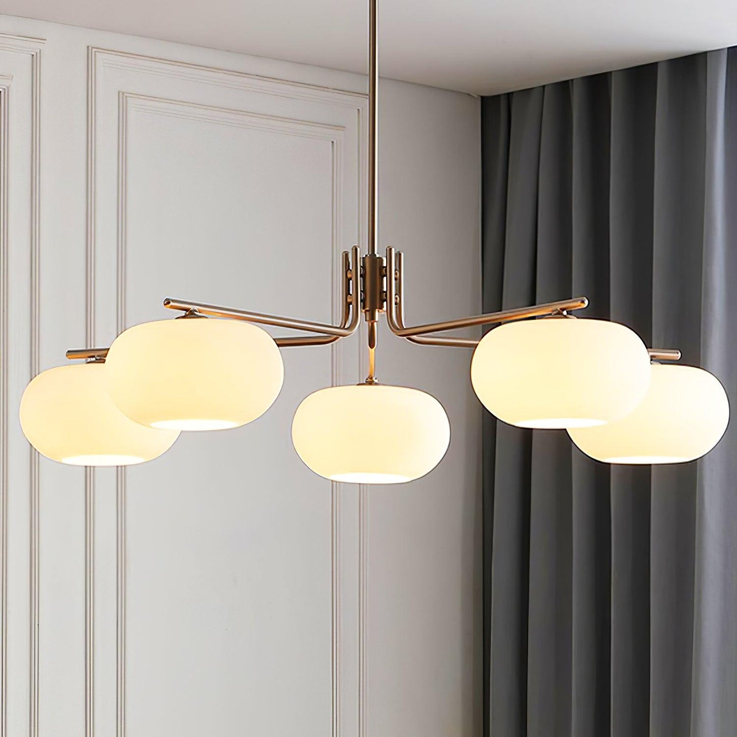 Barndon Chandelier Dia 39.4″ x H 11.4″ / Dia 100cm x H 29cm / Copper plating Chandelier