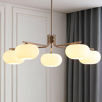 Barndon Chandelier Dia 39.4″ x H 11.4″ / Dia 100cm x H 29cm / Copper plating Chandelier