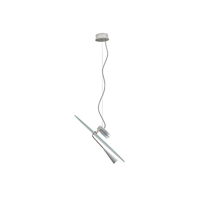 Bascula Pendant Lamp Dia 19.7″ x H 7.1″ / Dia 50cm x H 18cm / White / Warm Light Pendant light