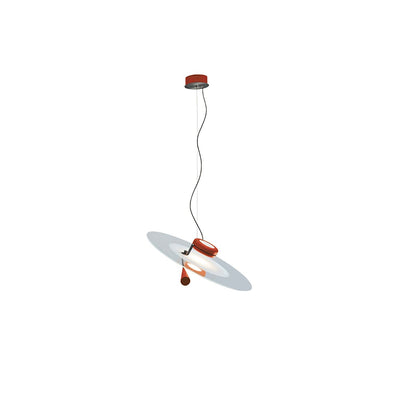 Bascula Pendant Lamp Dia 19.7″ x H 7.1″ / Dia 50cm x H 18cm / Red / Warm Light Pendant light