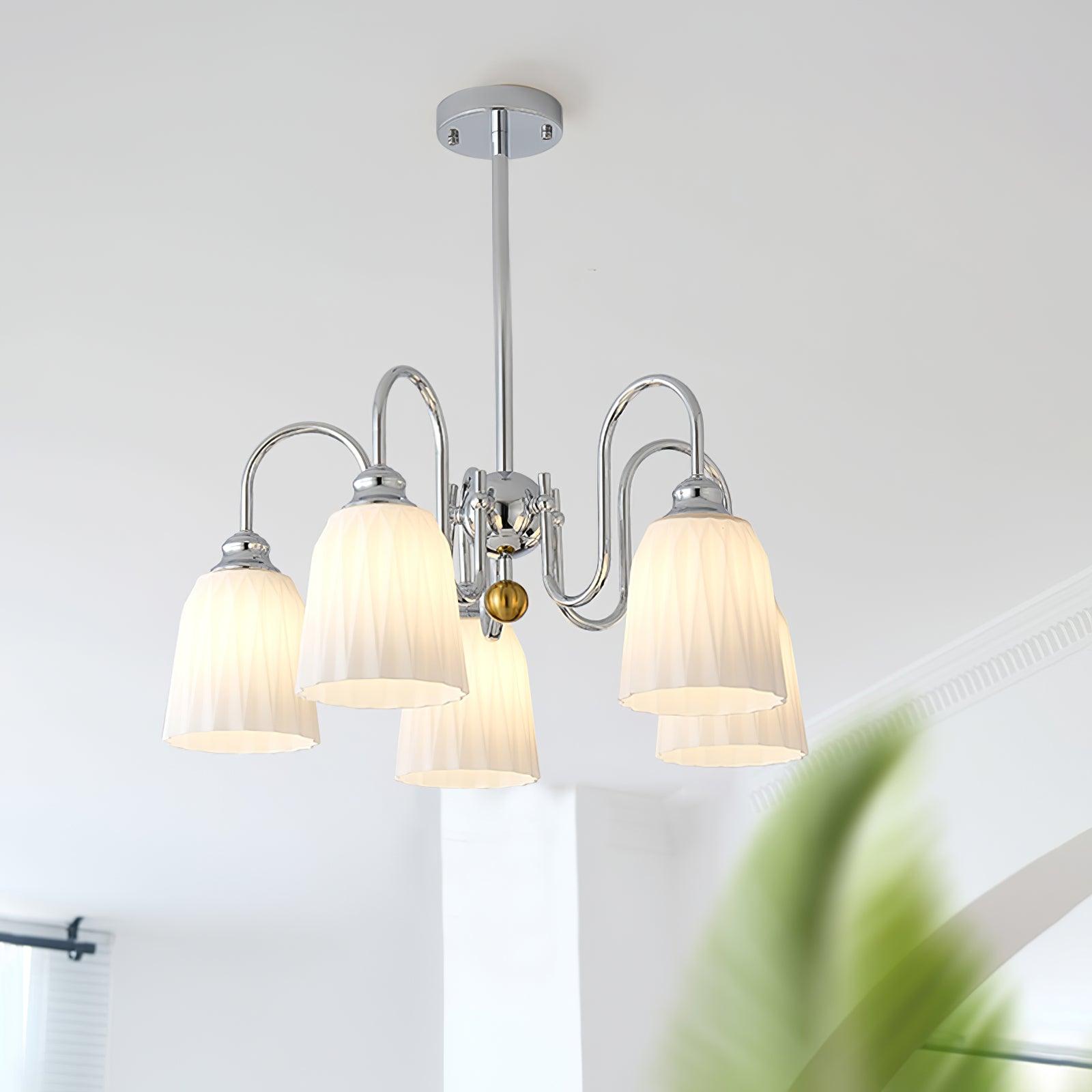 Bauhaus Pleated Chandelier Chandelier