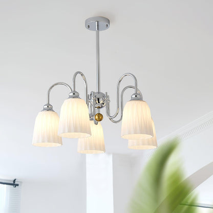 Bauhaus Pleated Chandelier Chandelier