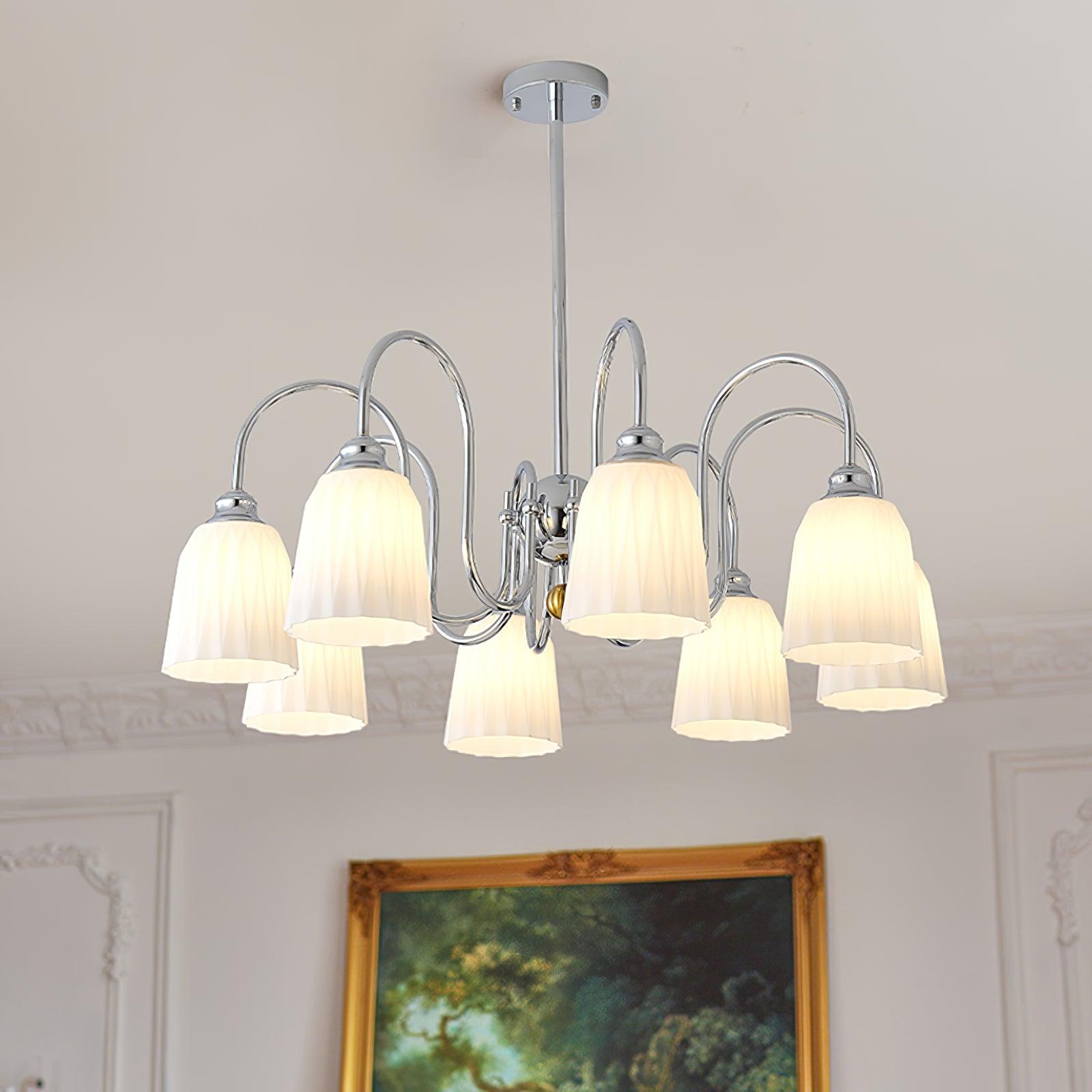 Bauhaus Pleated Chandelier Chandelier