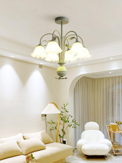 Bell Orchid Chandelier Chandelier
