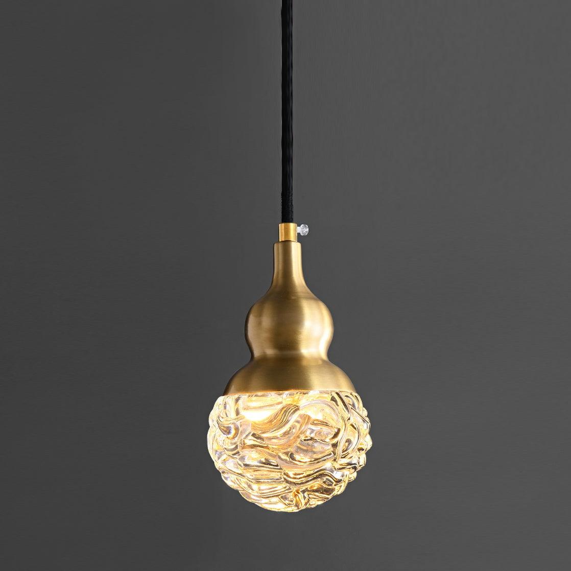 Bella Brass Pendant Light Dia 3.9″ x H 7.5″ / Dia 10cm x H 19cm / Brass + Opaque / Warm Light Pendant light