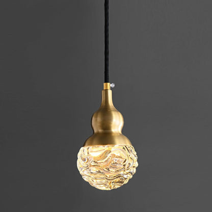 Bella Brass Pendant Light Dia 3.9″ x H 7.5″ / Dia 10cm x H 19cm / Brass + Opaque / Warm Light Pendant light