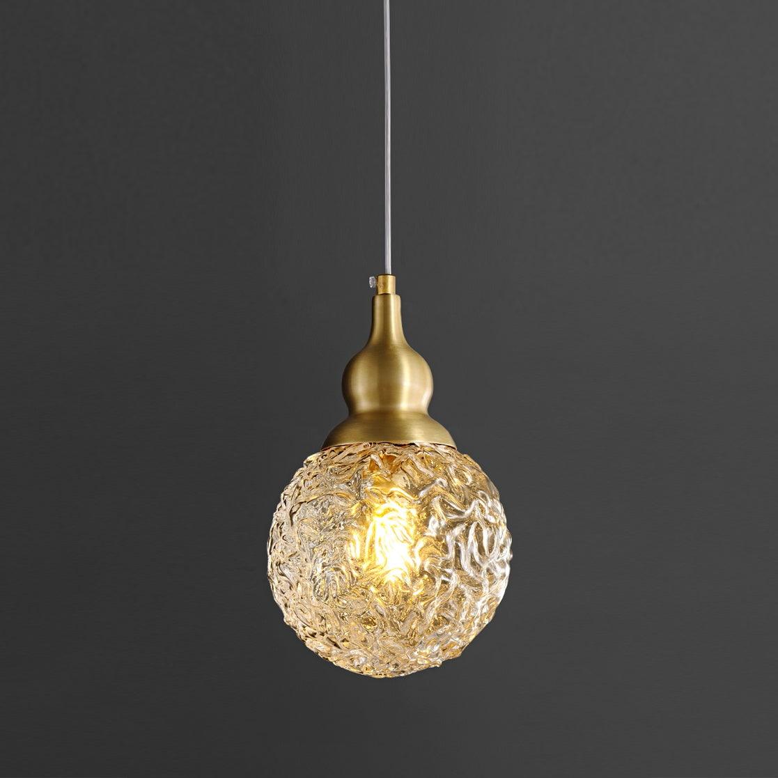 Bella Brass Pendant Light Dia 5.9″ x H 8.7″ / Dia 15cm x H 22cm / Brass + Opaque / Warm Light Pendant light