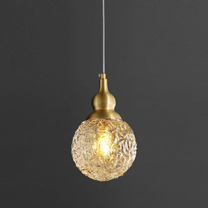 Bella Brass Pendant Light Dia 5.9″ x H 8.7″ / Dia 15cm x H 22cm / Brass + Opaque / Warm Light Pendant light