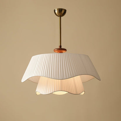Bellevue Pendant Lamp Dia 23.6″ x H 15″ / Dia 60cm x H 38cm / Gold & White Pendant light