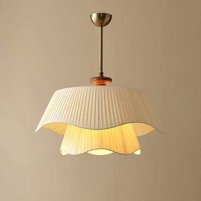 Bellevue Pendant Lamp Dia 23.6″ x H 15″ / Dia 60cm x H 38cm / Gold & Beige Pendant light