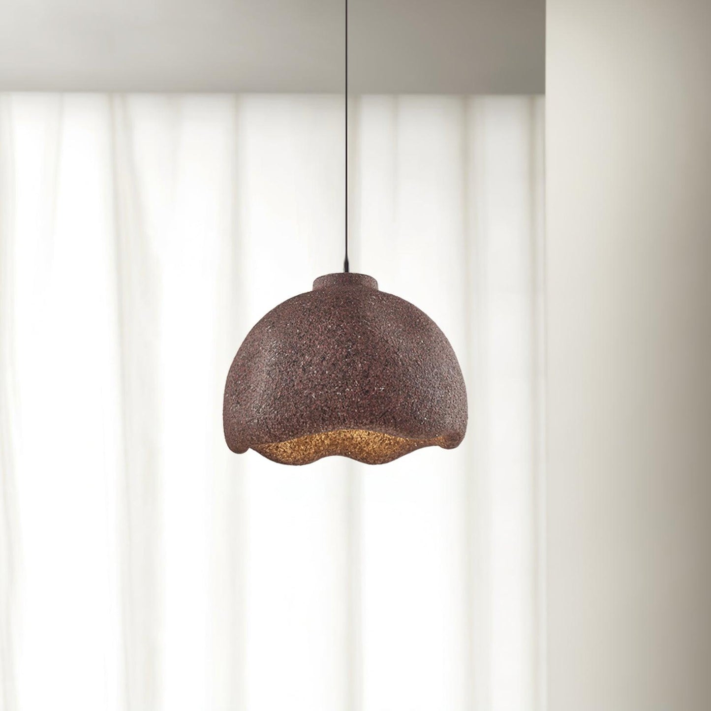 Bells Speckled Pendant Lamp Dia 13.8″ x H 10.2″ / Dia 35cm x H 26cm / Brown Pendant light