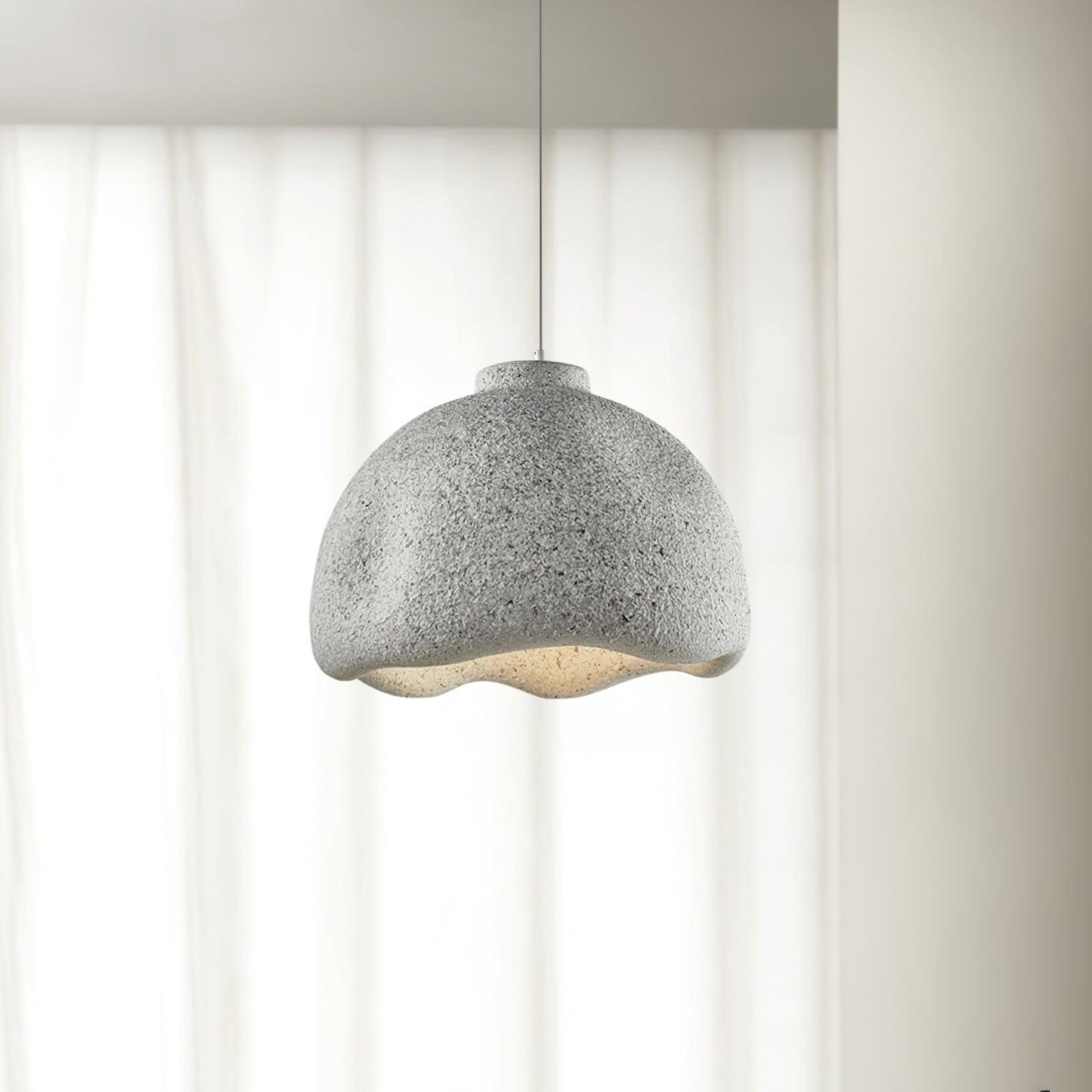 Bells Speckled Pendant Lamp Dia 17.7″ x H 13″ / Dia 45cm x H 33cm / Light Grey Pendant light