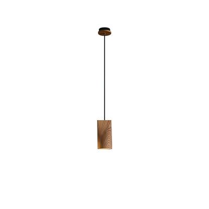 Bellwood Pendant Lamp Model D Dia 3.5″ x H 7.1″ / Wood Color / Warm Light Pendant light