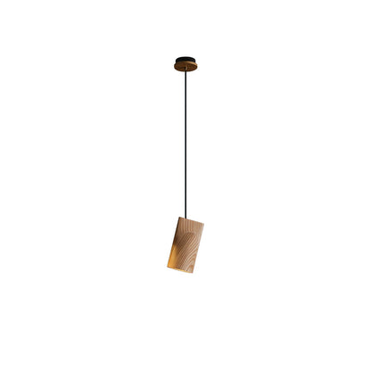 Bellwood Pendant Lamp Model C Dia 3.5″ x H 7.1″ / Wood Color / Warm Light Pendant light