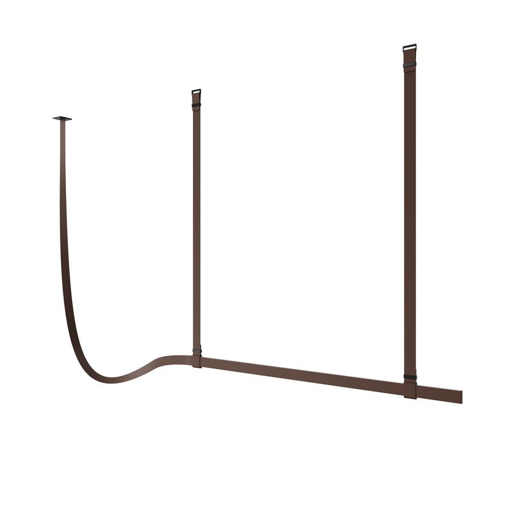 Belt Horizontal Pendant Lamp L 39.4″ x H 39.4″ / L 100cm x H 100cm / Brown / Warm Light Pendant light