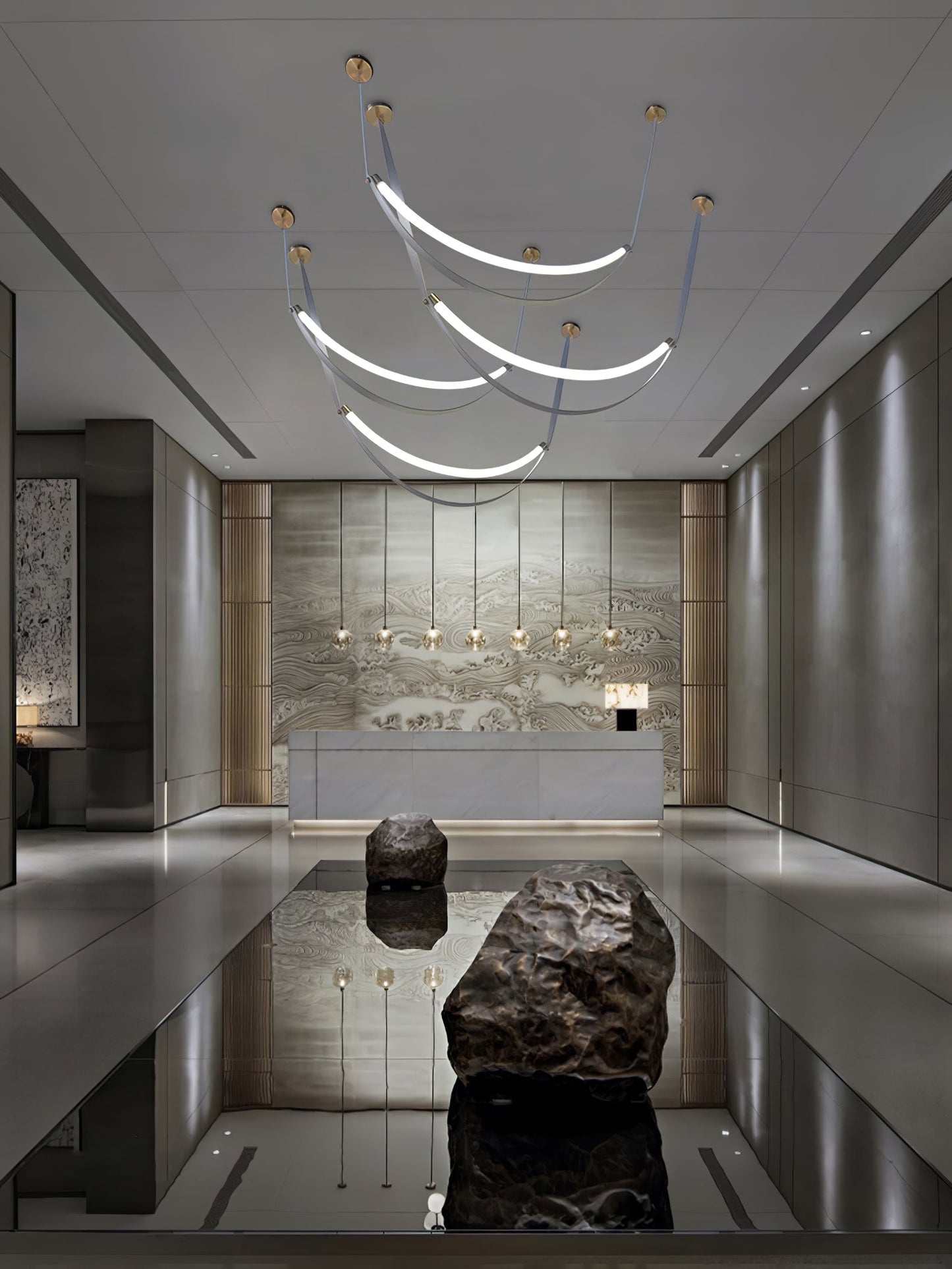 Belt Pendant Lamp Chandelier