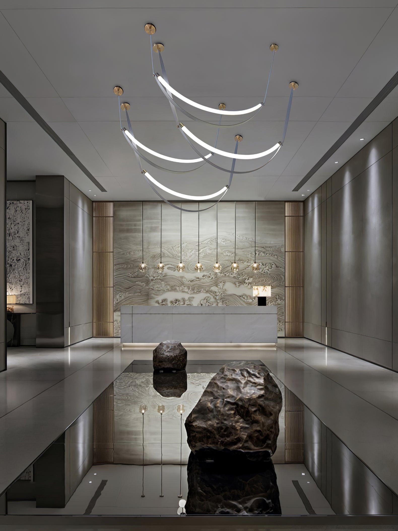 Belt Pendant Lamp Chandelier