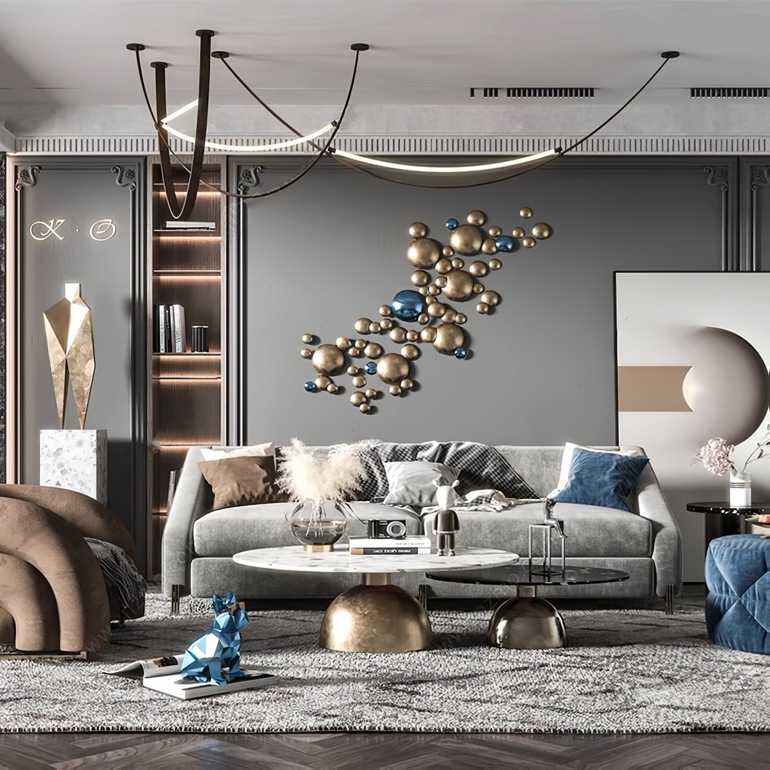 Belt Pendant Lamp Chandelier