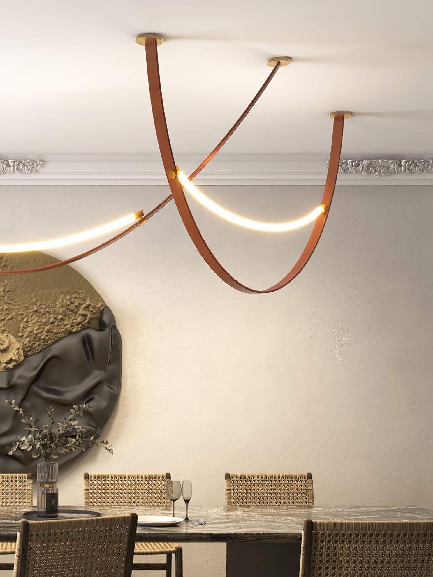Belt Pendant Lamp Chandelier